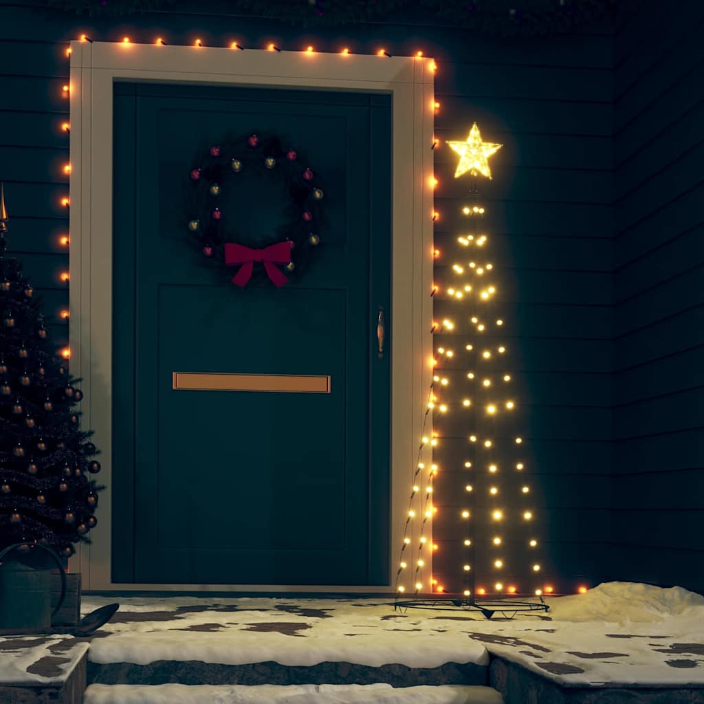 Weihnachtsbaum Kegelform 70 Leds Deko 50X120 Cm Warmweiß