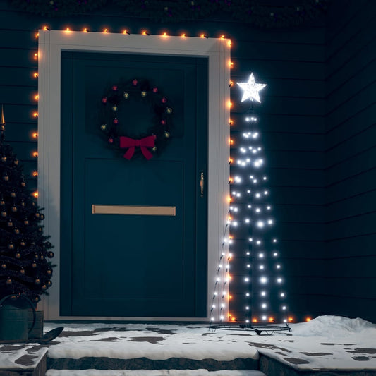Weihnachtsbaum Kegelform 84 Leds Deko 50X150 Cm Kaltweiß