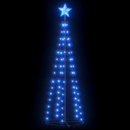 Weihnachtsbaum Kegelform 84 Leds Deko 50X150 Cm Blau