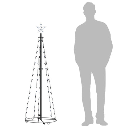 Weihnachtsbaum Kegelform 84 Leds Deko 50X150 Cm Blau