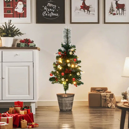 Künstlicher Weihnachtsbaum Mit Beleuchtung 2 Stk. Outdoor