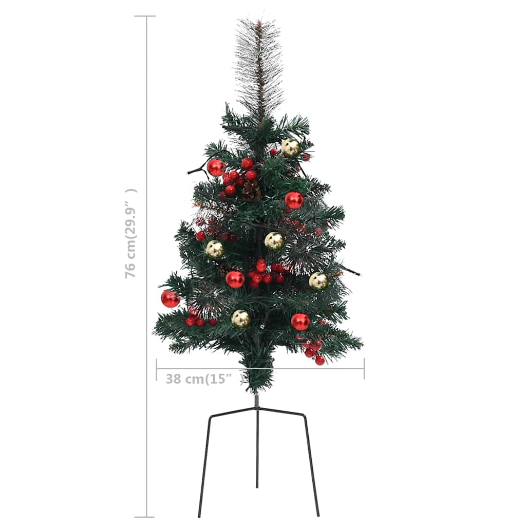 Künstlicher Weihnachtsbaum Mit Beleuchtung 2 Stk. Outdoor