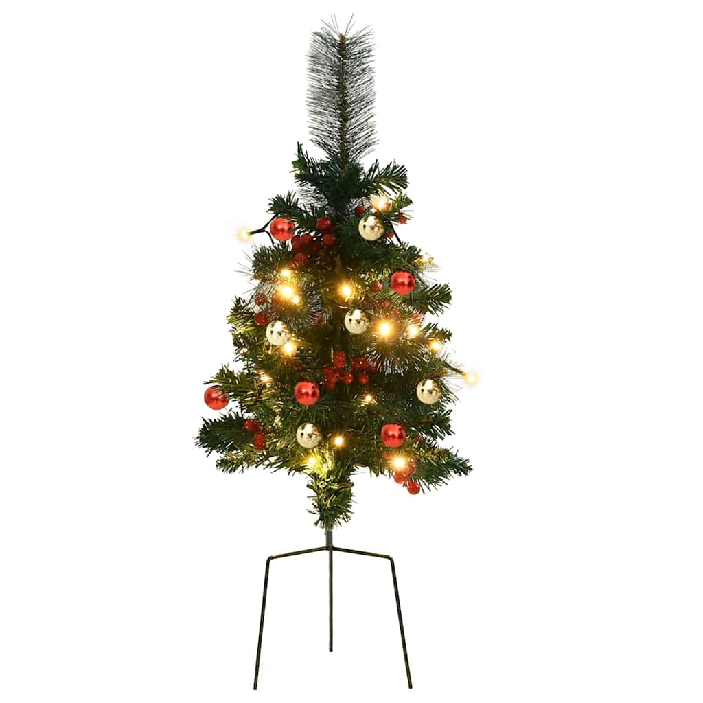 Künstlicher Weihnachtsbaum Mit Beleuchtung 2 Stk. Outdoor