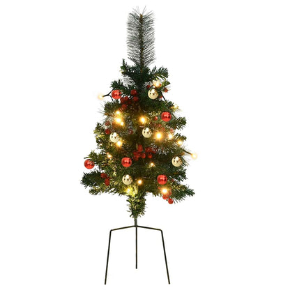 Künstlicher Weihnachtsbaum Mit Beleuchtung 2 Stk. Outdoor