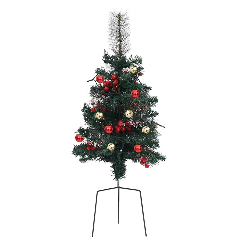 Künstlicher Weihnachtsbaum Mit Beleuchtung 2 Stk. Outdoor