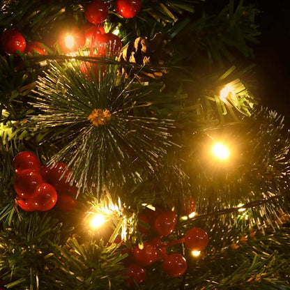Künstlicher Weihnachtsbaum Mit Beleuchtung 2 Stk. Outdoor