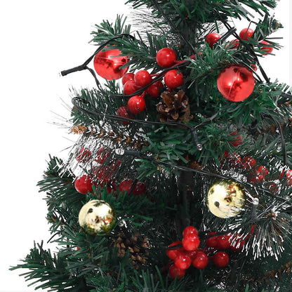 Künstlicher Weihnachtsbaum Mit Beleuchtung 2 Stk. Outdoor