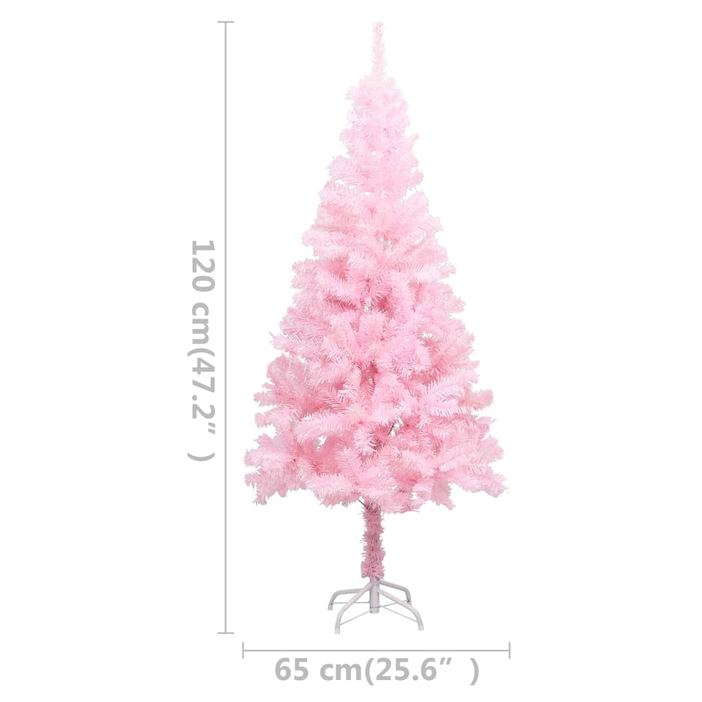 Künstlicher Weihnachtsbaum Mit Beleuchtung & Ständer 120Cm
