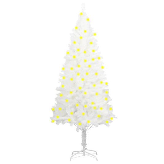 Künstlicher Weihnachtsbaum Mit Beleuchtung Weiß 180 Cm