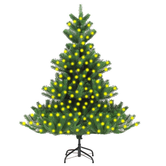Künstlicher Weihnachtsbaum Nordmann Mit Beleuchtung Grün 240 Cm