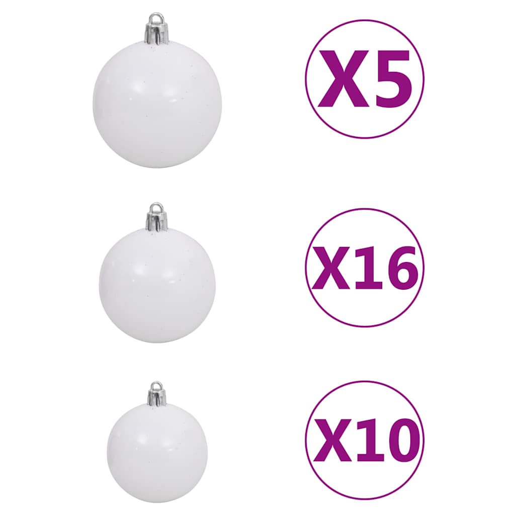 Künstlicher Weihnachtsbaum Beleuchtung & Kugeln 240 Cm Gold