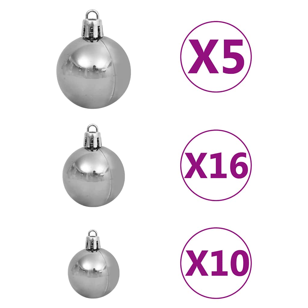 Künstlicher Weihnachtsbaum Beleuchtung & Kugeln 240 Cm Gold