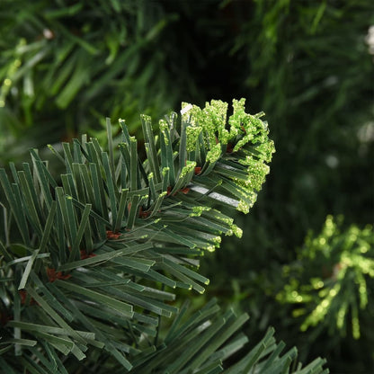 Künstlicher Weihnachtsbaum Mit Beleuchtung & Zapfen 210 Cm