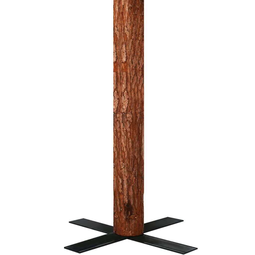 Weihnachtsbaum Schlank Mit Beleuchtung & Zapfen Echtholz 180 Cm