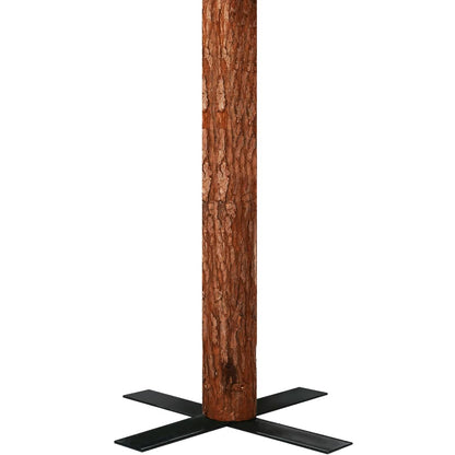 Weihnachtsbaum Schlank Mit Beleuchtung & Zapfen Echtholz 180 Cm
