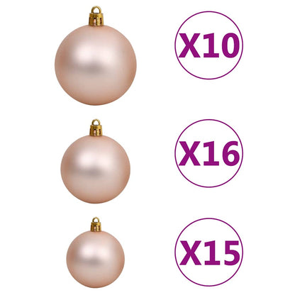 Künstlicher Weihnachtsbaum Leds & Kugeln Beschneit Grün 300 Cm