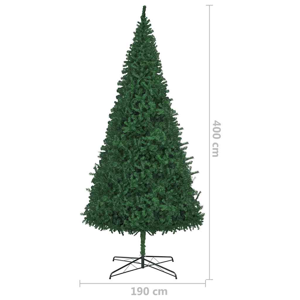 Künstlicher Weihnachtsbaum Beleuchtung & Kugeln Leds 400Cm Grün