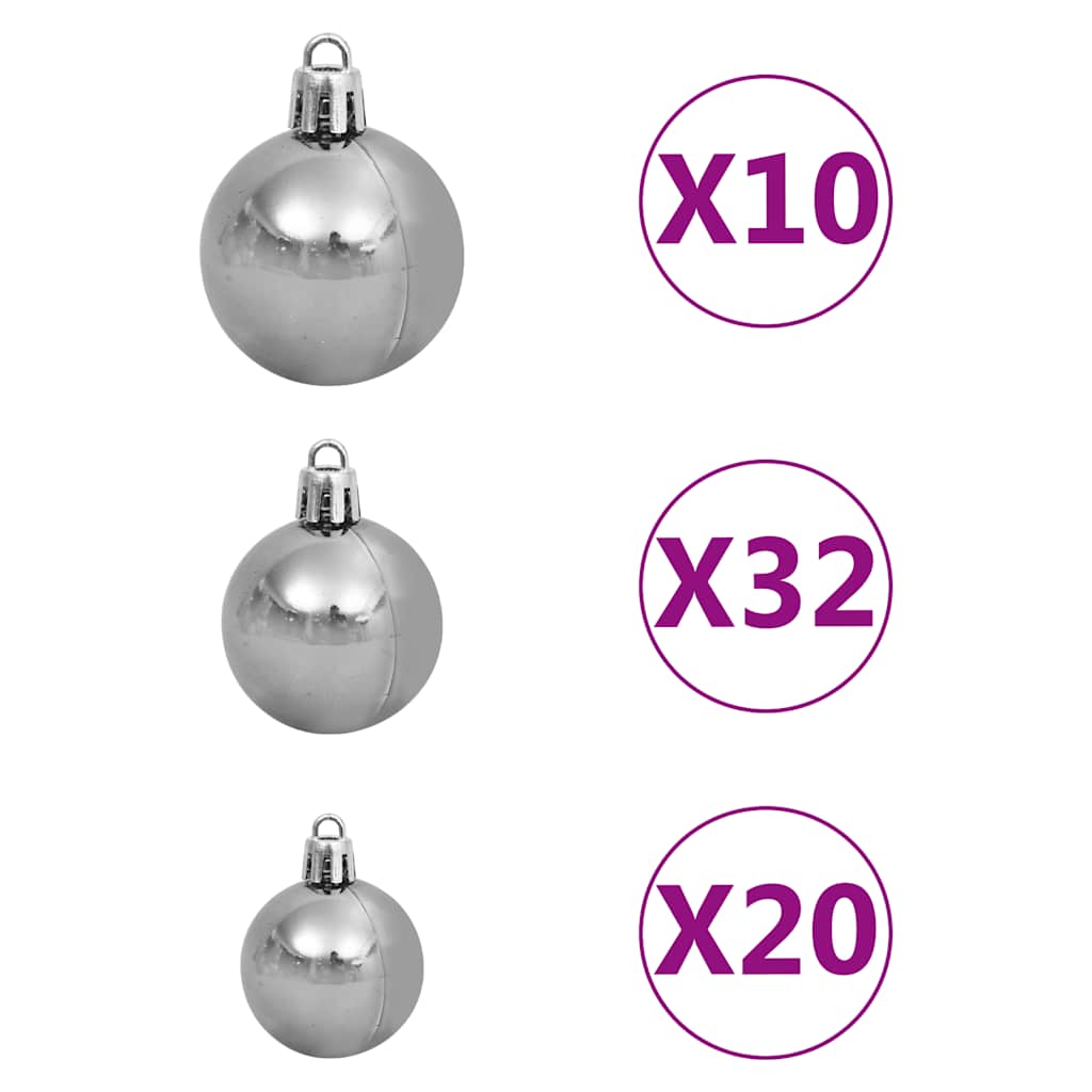 Künstlicher Weihnachtsbaum Beleuchtung & Kugeln Leds 400Cm Grün