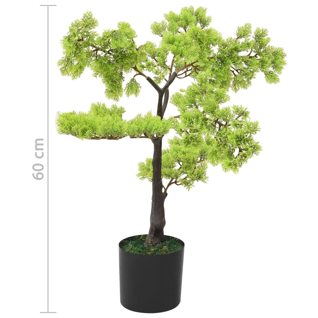 Künstlicher Bonsai Zypresse Mit Topf Grün