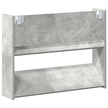 Wand-Schuhschränke 2 Stk. 80X18X Holzwerkstoff Betongrau
