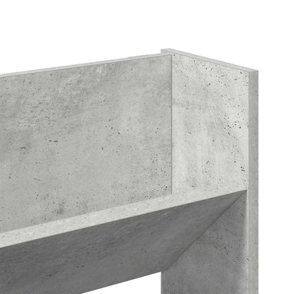 Wand-Schuhschränke 2 Stk. 80X18X Holzwerkstoff Betongrau
