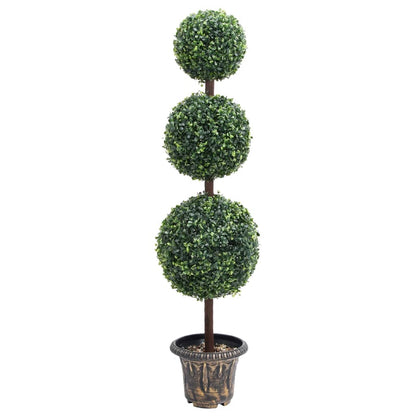 Künstlicher Buchsbaum Mit Topf Kugelform Grün 119 Cm