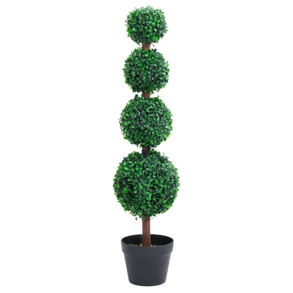 Künstlicher Buchsbaum Mit Topf Kugelform Grün 119 Cm
