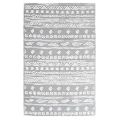 Outdoor-Teppich Arakil Grau Pp Graues Muster