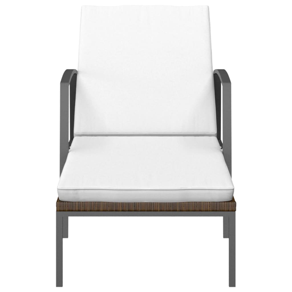 Sonnenliege Mit Auflage Poly Rattan