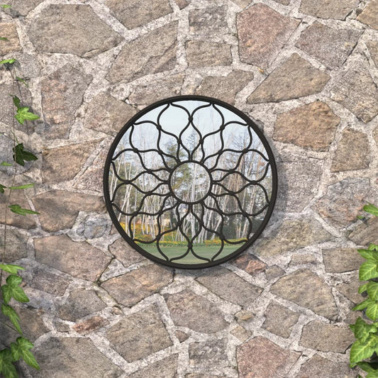 Gartenspiegel Eisen Rund