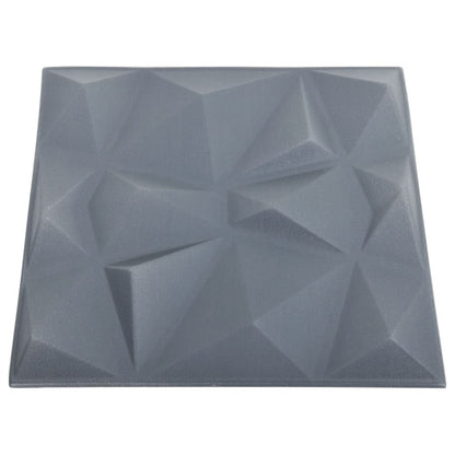 3D-Wandpaneele 48 Stk. 50X50 Cm 12 M²