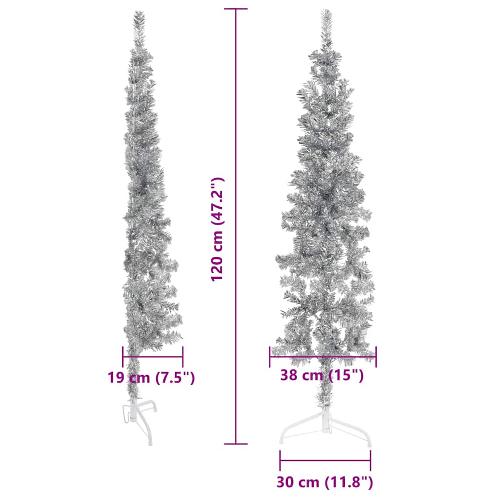 Künstlicher Halb-Weihnachtsbaum Ständer Schlank N