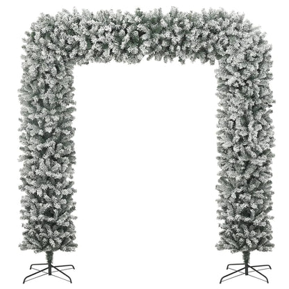 Weihnachtsgirlande Beschneit 240 Cm Weiß Und Grün