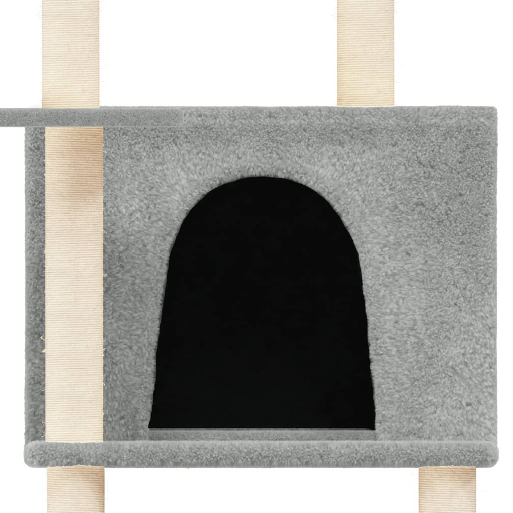 Kratzbaum Mit Sisal-Kratzsäulen 166 Cm