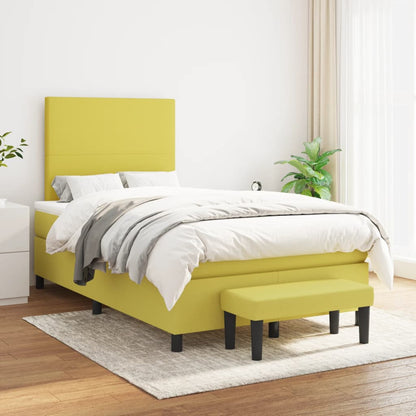 Boxspringbett Mit Matratze Stoff Hellgrün