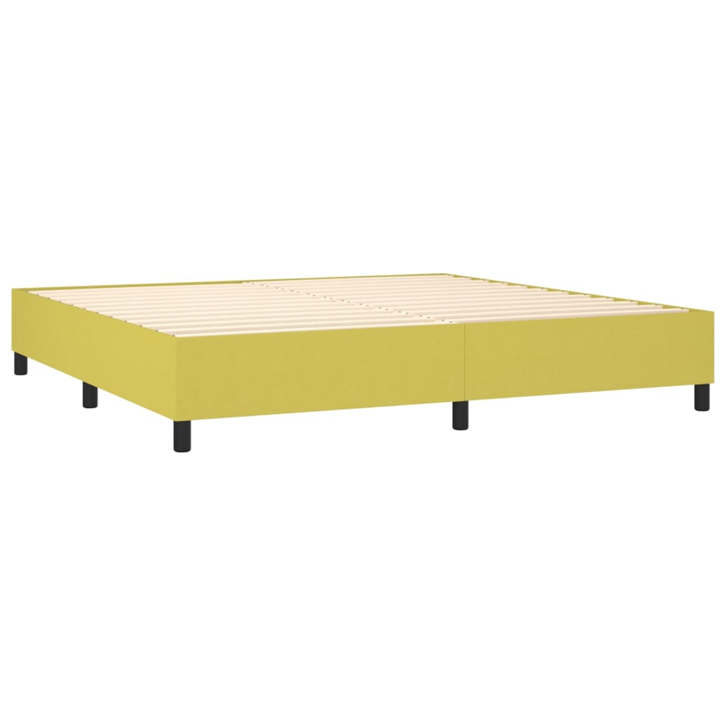 Boxspringbett Mit Matratze Stoff Hellgrün