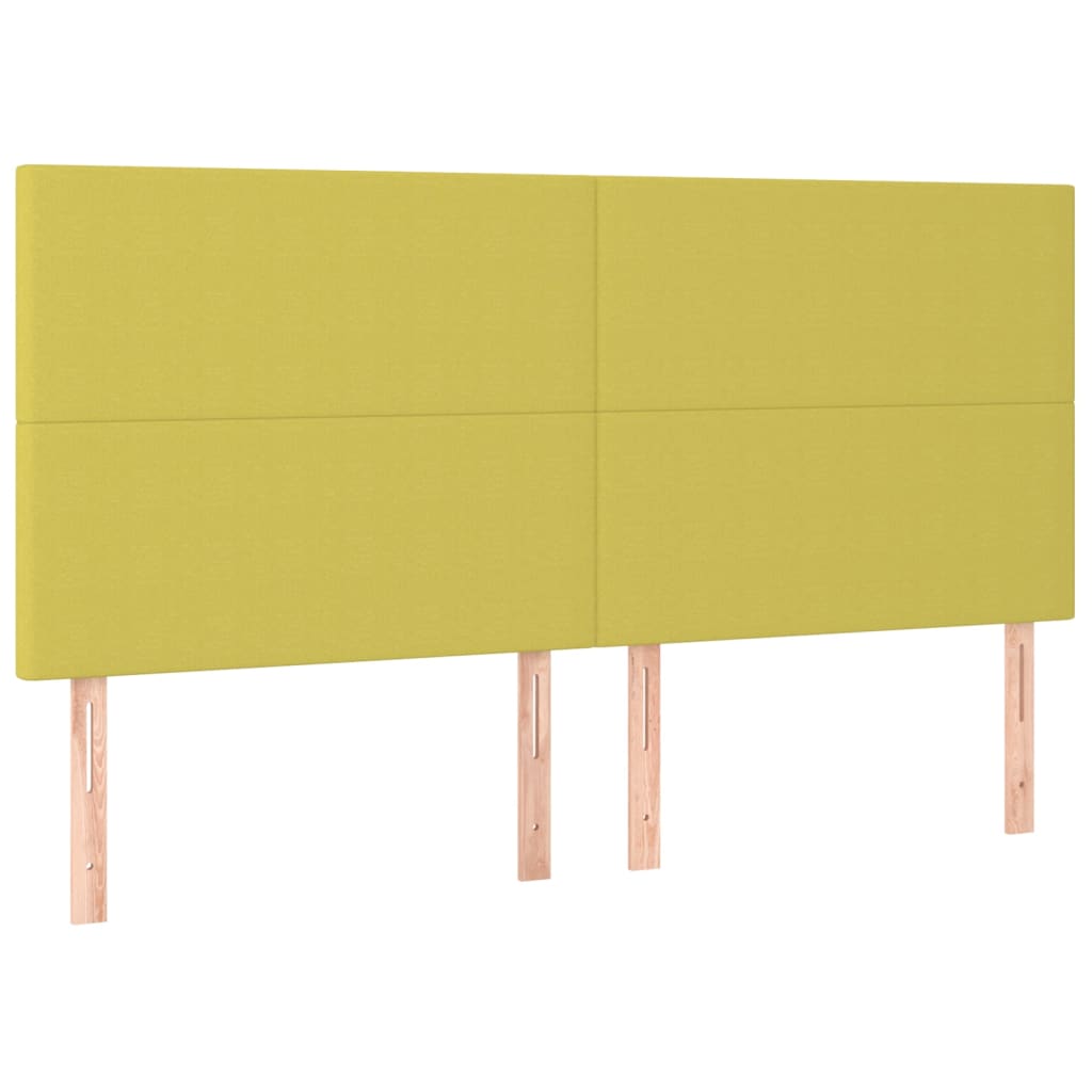 Boxspringbett Mit Matratze Stoff Hellgrün
