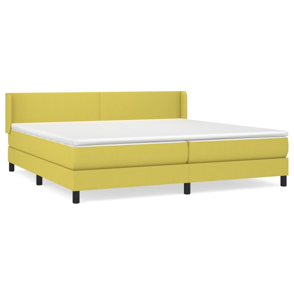 Boxspringbett Mit Matratze Stoff Grün