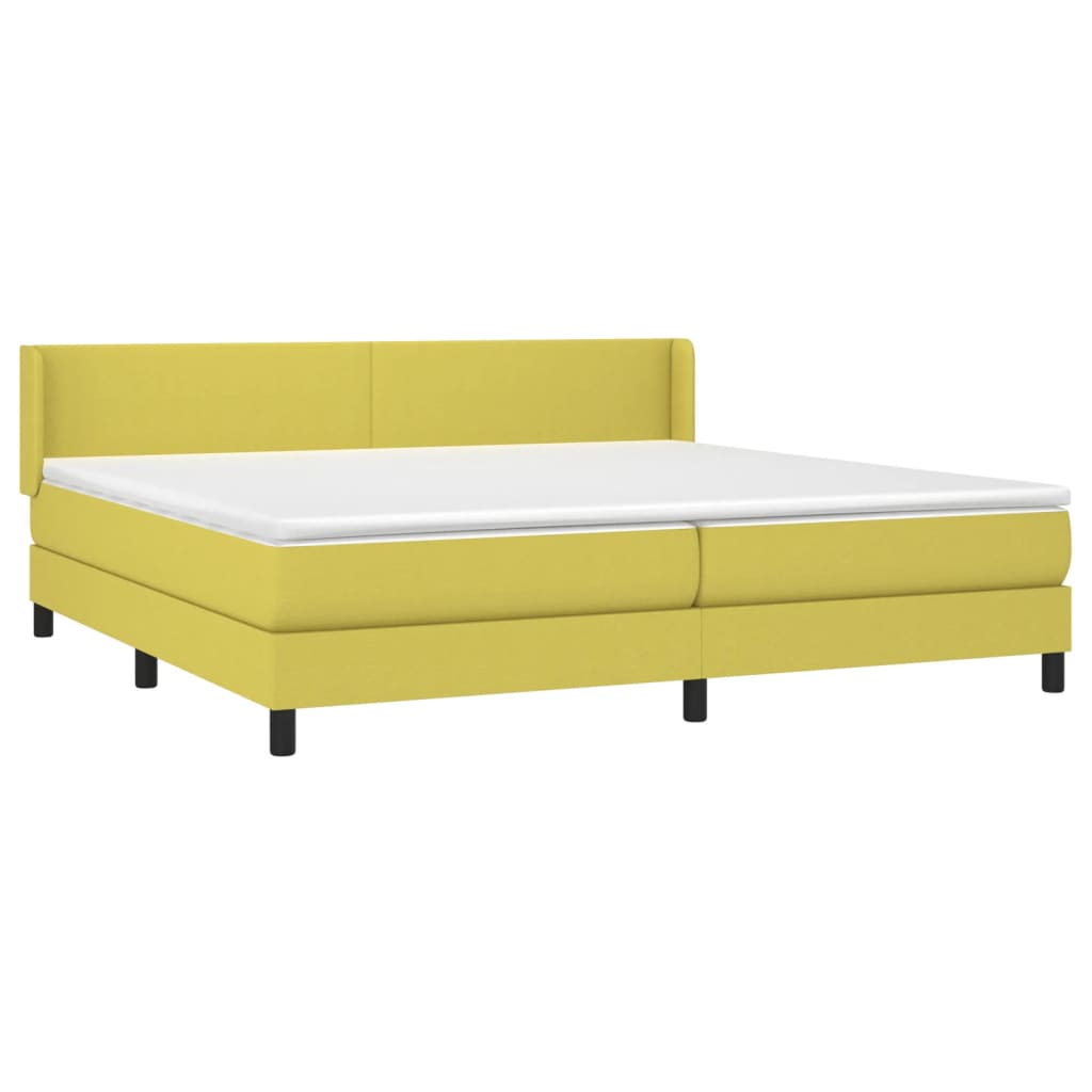 Boxspringbett Mit Matratze Stoff Grün