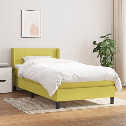 Boxspringbett Mit Matratze Stoff Grün