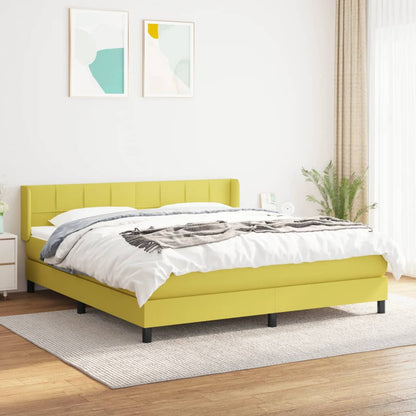 Boxspringbett Mit Matratze Stoff Grün