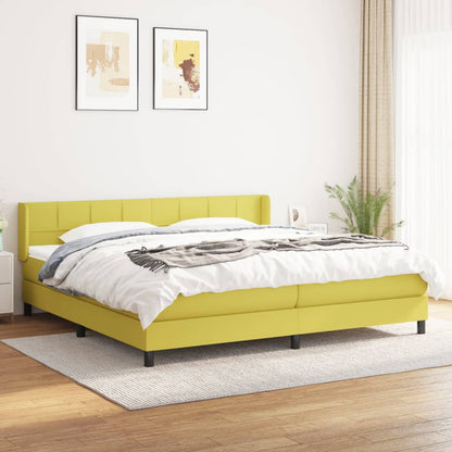 Boxspringbett Mit Matratze Stoff Grün
