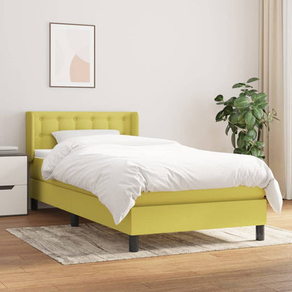 Boxspringbett Mit Matratze Stoff Grün