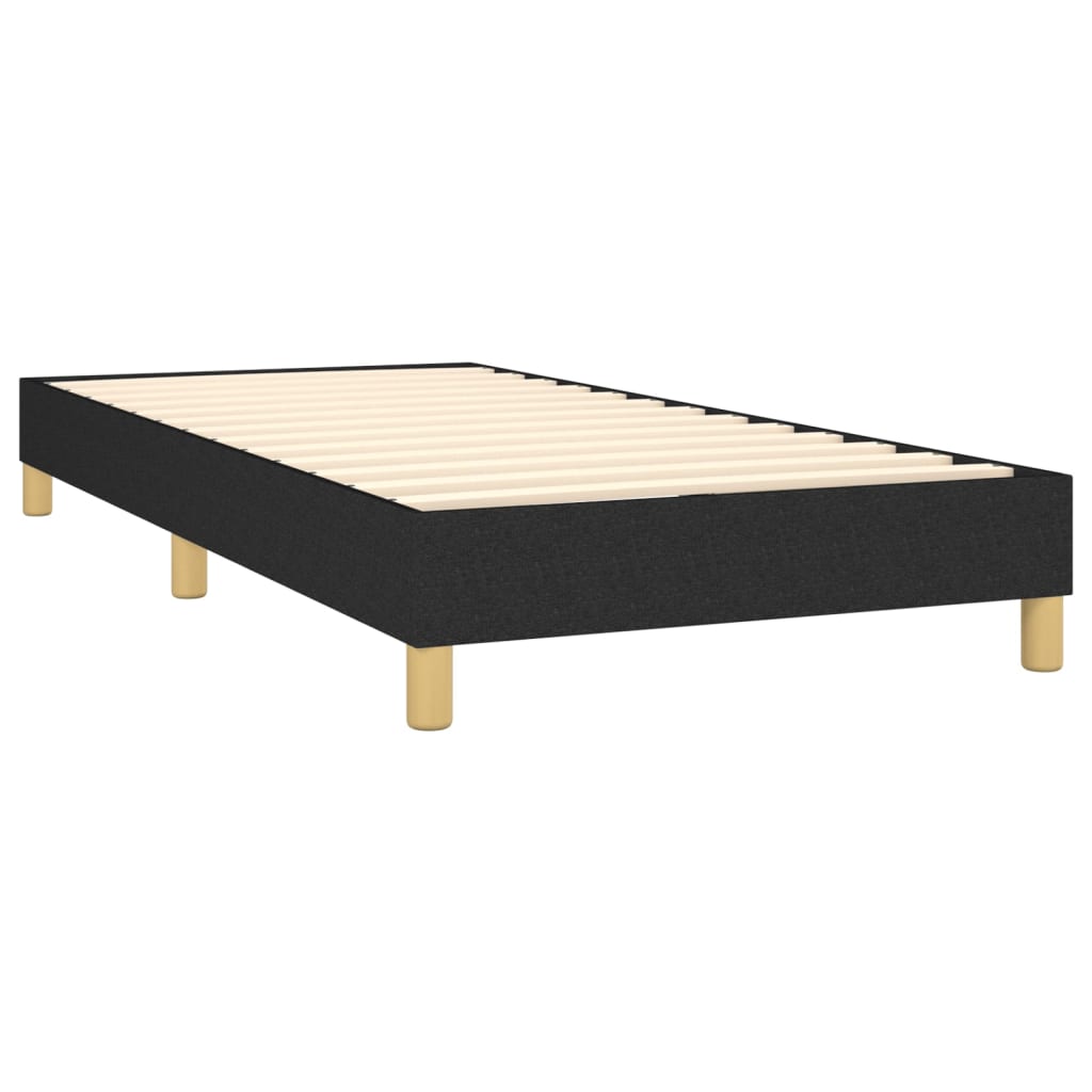 Boxspringbett Mit Matratze Stoff Schwarz