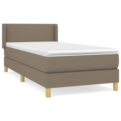 Boxspringbett Mit Matratze Stoff Taupe