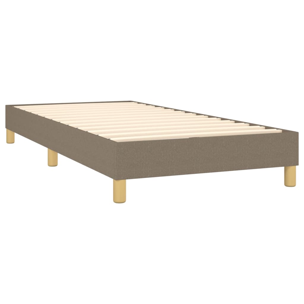 Boxspringbett Mit Matratze Stoff Taupe
