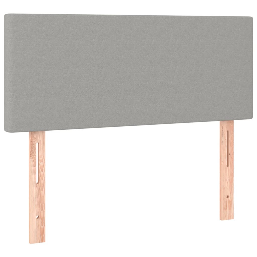Boxspringbett Mit Matratze Stoff Hellgrau