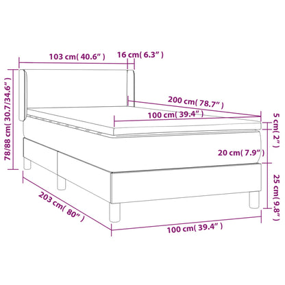 Boxspringbett Mit Matratze Stoff Grün