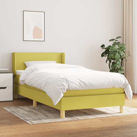 Boxspringbett Mit Matratze Stoff Grün