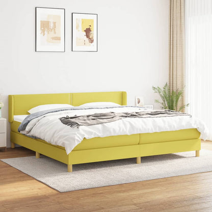 Boxspringbett Mit Matratze Stoff Grün